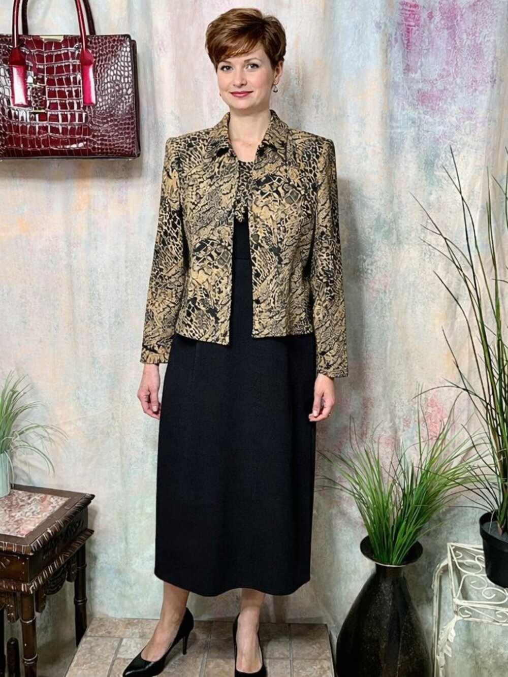 VTG📌 K Petite Elegant & Timeless Business Jacket Dress